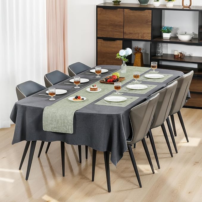 Myir JUN Placemats Dual Sided, Faux Leather Place Mats Set of 8 Indoor Placemats - Image 3