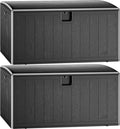 JEKO&JEKO 220 Gallon Outdoor Storage Box Set, Garden Tools, Outdoor Cushions by JEKOJEKO