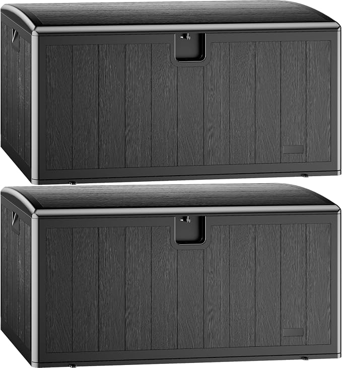 JEKO&JEKO 220 Gallon Outdoor Storage Box Set, Garden Tools, Outdoor Cushions by JEKOJEKO