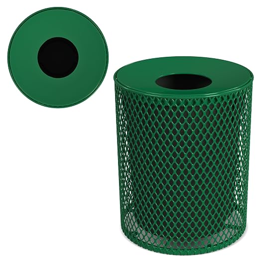 Leisure Craft Heavy-Duty 32 Gallon Receptacle, Liner Included, Made by LeisureCraft