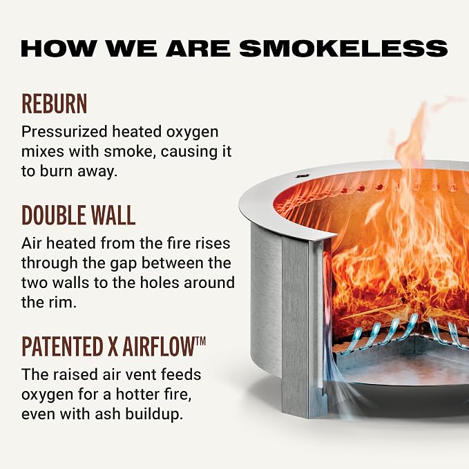 Breeo Smokeless Fire Pit | 27.5 inch Smokeless Firepit - Image 3