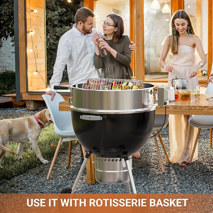 Onlyfire Stainless Steel Rotisserie Ring Kit Barbecue Accessories - Image 6