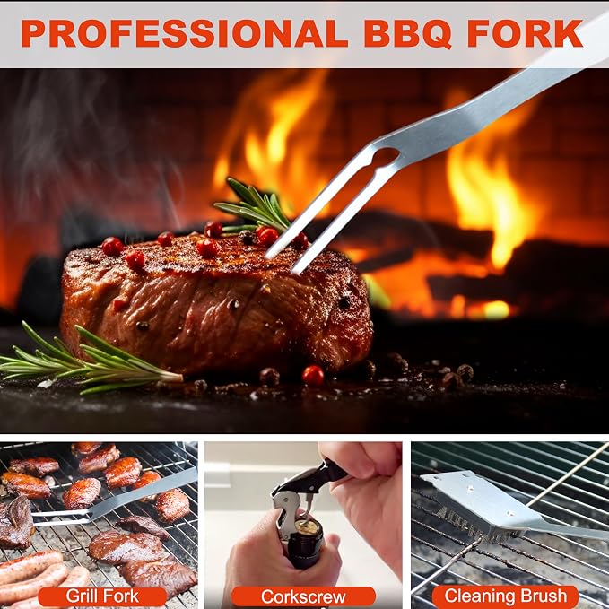 Grilljoy BBQ Accessories Grill Tools Set - Image 5