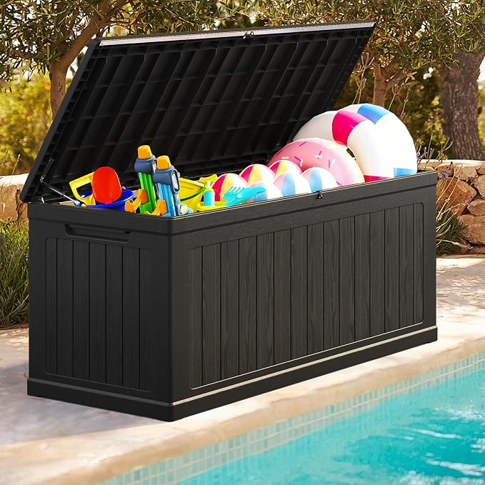 Lyromix 260 Gallon Outdoor Storage Box, UV-Resistant Waterproof Deck Box Outdoor - Image 7