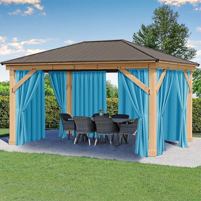 HolidayIdeas Outdoor Patio Curtains Waterproof by HolidayIdeas