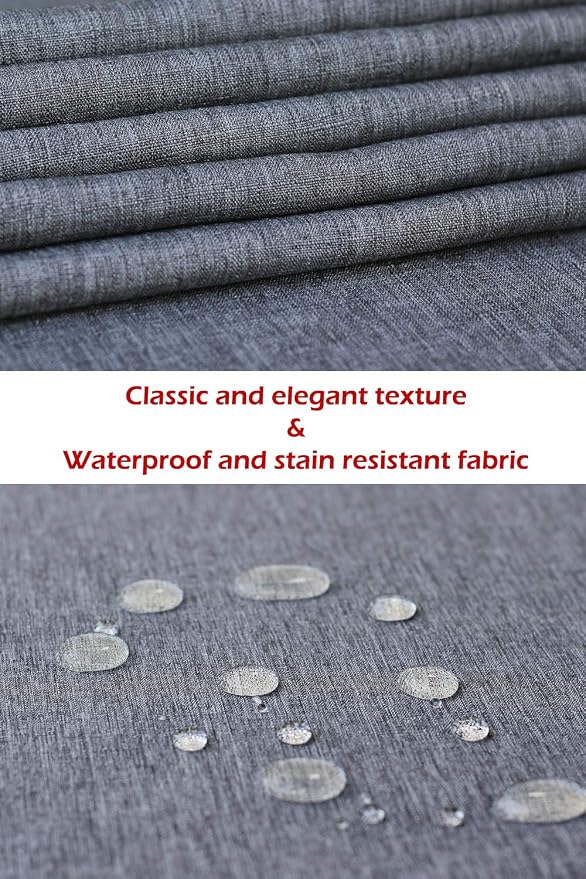 Grey Table Runner 60 inch, Waterproof Coffee Table Runner, Outdoor Long Dining - Image 7