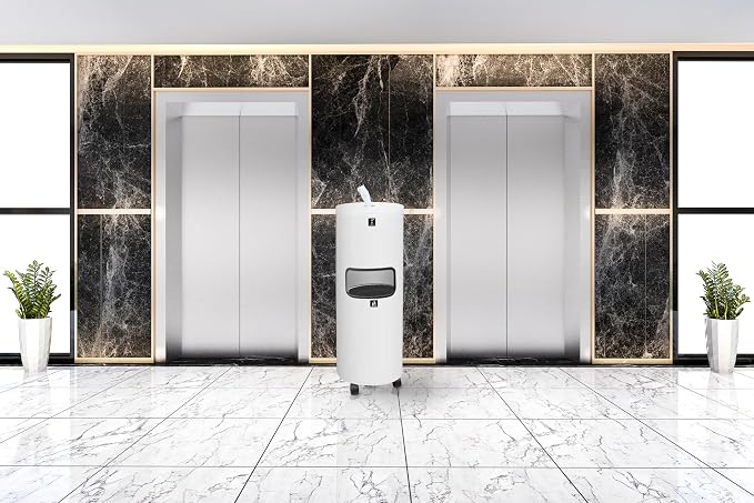 Zahari Home Stainless Steel Floor Stand Wipe Dispenser - Image 7