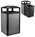 Alpine Industries 40 Gallon Commercial Outdoor Trash Can, Metal by AlpineIndustries