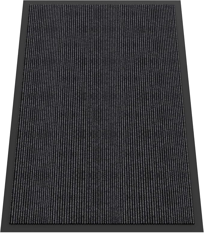 Indoor Outdoor Door Mat, 5’ x 4' Doormat by HOMEK