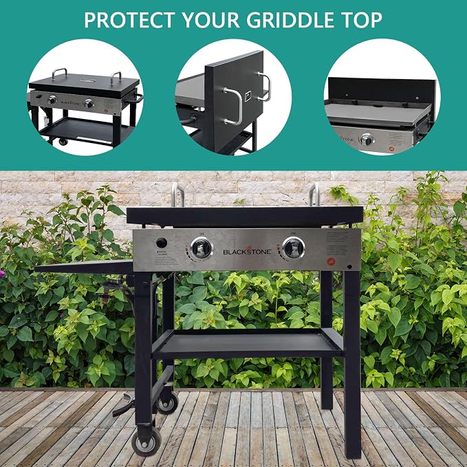 5003 Hard Cover for Blackstone 28" Griddle, and 1529 Heavy Duty Grill Cover for - Image 6