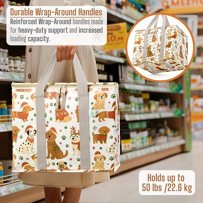 VENO 2 Pack Cooler Bag, Insulated Grocery Bags - Image 5