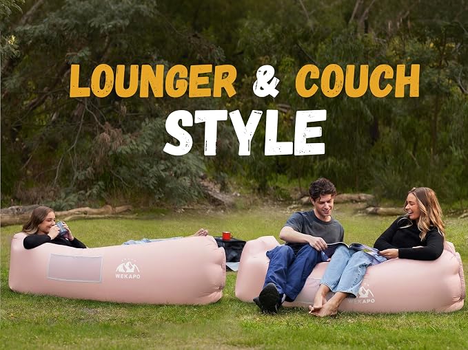 WEKAPO Inflatable Sun Lounger, Air Sofa, Waterproof and Leak-Proof, Picnics and - Image 7