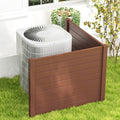 Giantex 2 Panels Air Conditioner Fence, Decorative Trash Can Enclosure by Giantex