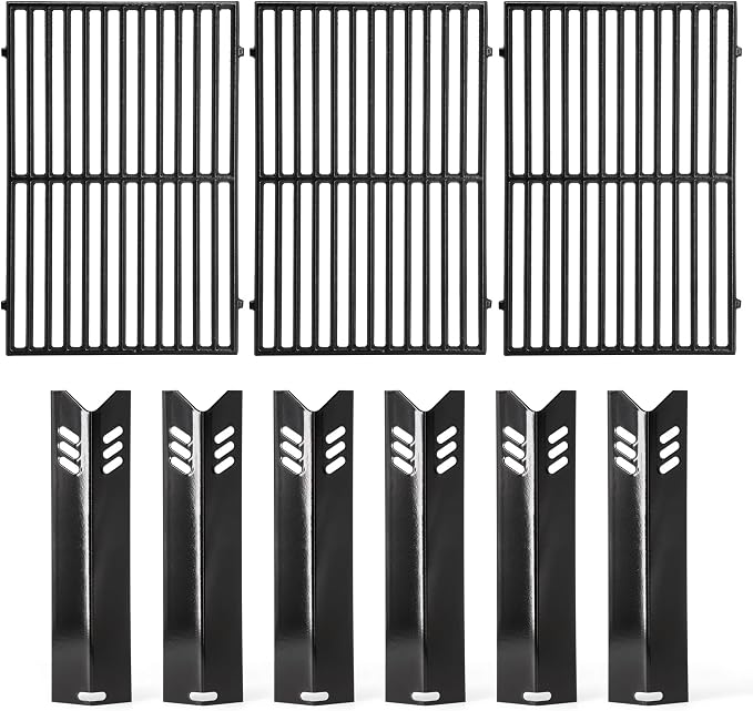 Grill Replacement Parts for Dyna Glo 6 Burner DGB610SSP, Cast Iron Grill Grates by Hipoilk