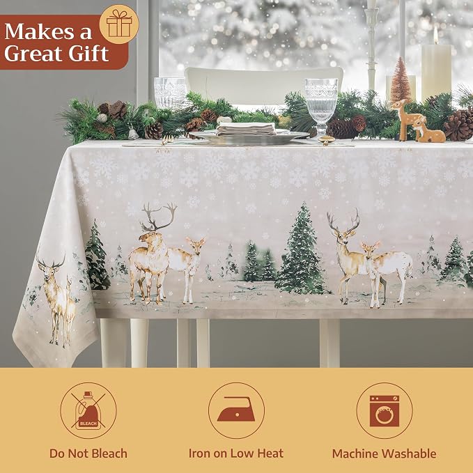 Maison d' Hermine Table Cloth Rectangle Table 100% Cotton 60 x 108 Inches Fall - Image 5
