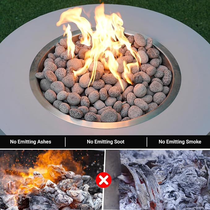 Skyflame 2-3 Inch Round Lava Rock Pebbles, Natural Tumbled Lava Stones - Image 4