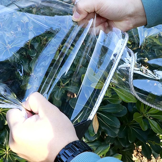 Clear Tarps Heavy Duty PVC, Transparent Tarp Durable Waterproof Dustproof - Image 7