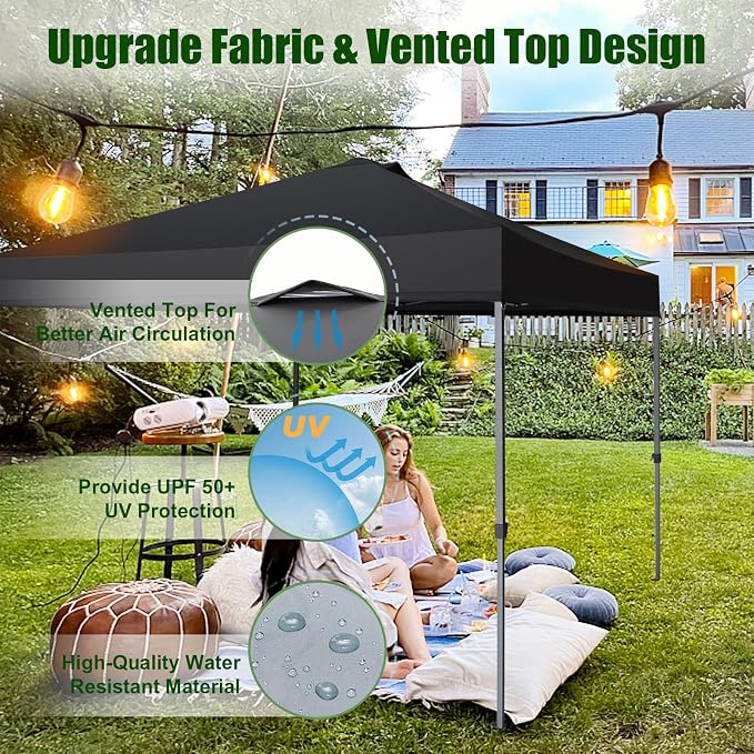 Eurmax USA NOMATTER ONE-Person Open&Close 10x10ft Pop Up Canopy Tent，Portable - Image 4