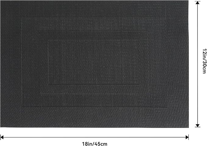 Leetaltree Black Frame Placemats Set of 6 - Image 9