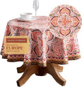 Maison d' Hermine Table Cloth Round Table 100% Cotton 69 Inches Fall Tablecloth by MaisondHermine