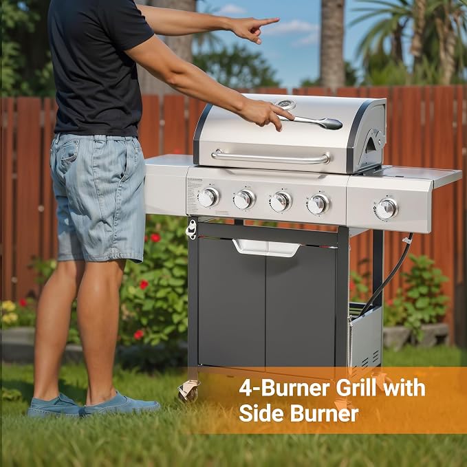 Zateety 4 Burner Propane Grill - Image 2