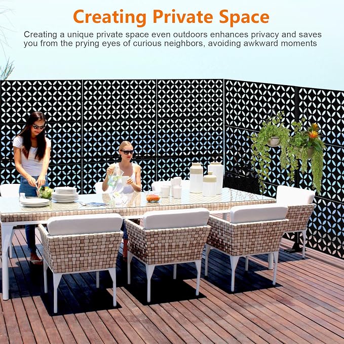 72" H×47" W Metal Privacy Screen, Outdoor Indoor Privacy Screens - Image 3
