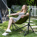 Hammock Camping Chair, Green, 400 lb Capacity, Padded Headrest