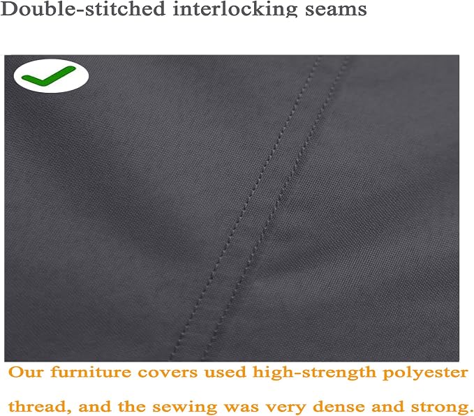Fire Pit Cover 600D Heavy Duty Waterproof Fabric - Image 8