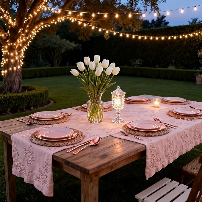 Round Woven Placemats 12 inch Set of 6 - Image 9