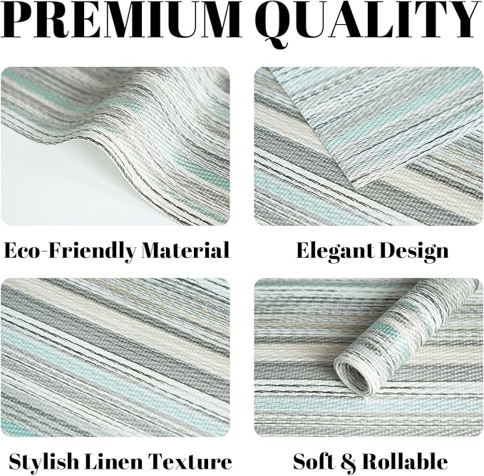 Placemats Set of 12 Vinyl/Plastic Woven Place Mats - Image 2
