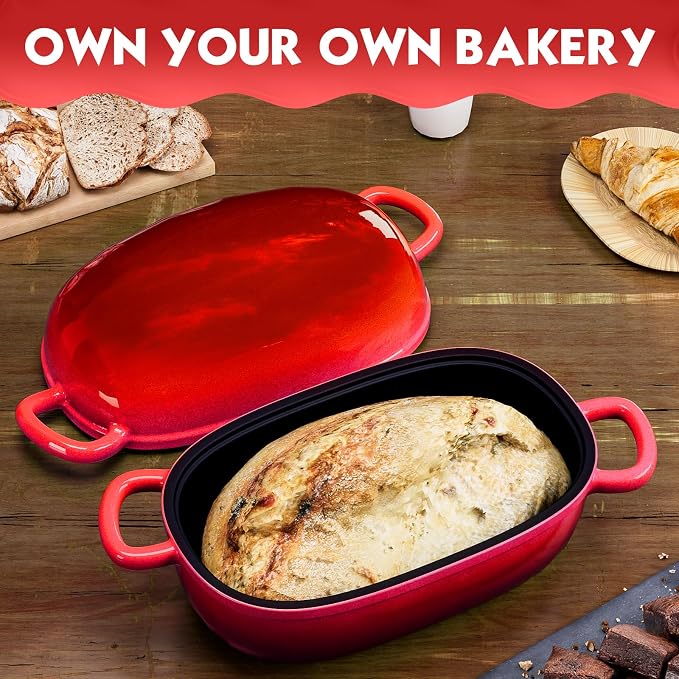 Dutch Oven for Bread Baking 9x6 Inch - Image 7