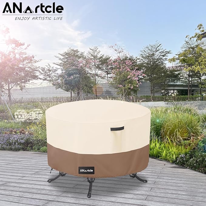 Round Patio Table Cover 36"DIA x 23"H, 100% Waterproof, Heavy Duty - Image 5