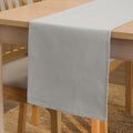 Encasa XO Table Runner 13"x59" Long | Cotton Canvas Fabric | Light Grey Solid by EncasaXO