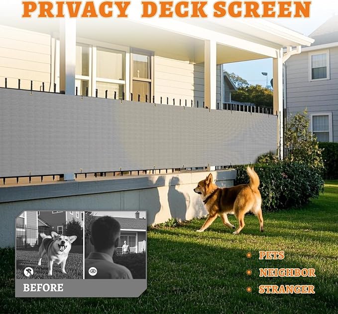 2.5' x 224' Balcony Privacy Screen Fence Cover - Image 4