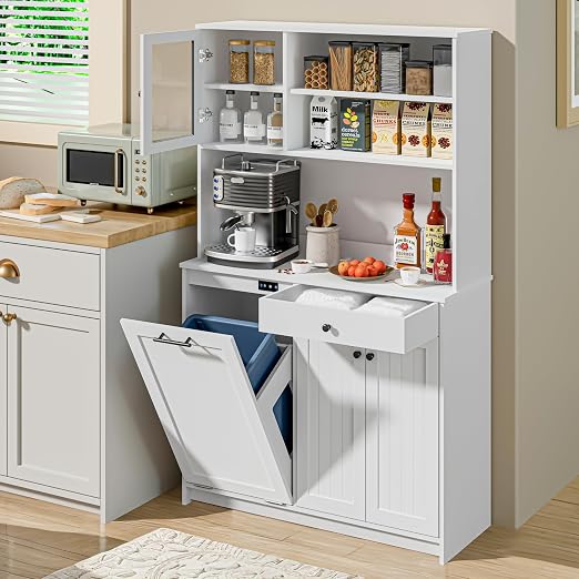 OLD CAPTAIN Tilt Out Trash Cabinet by OldCaptainFurnitureLighting
