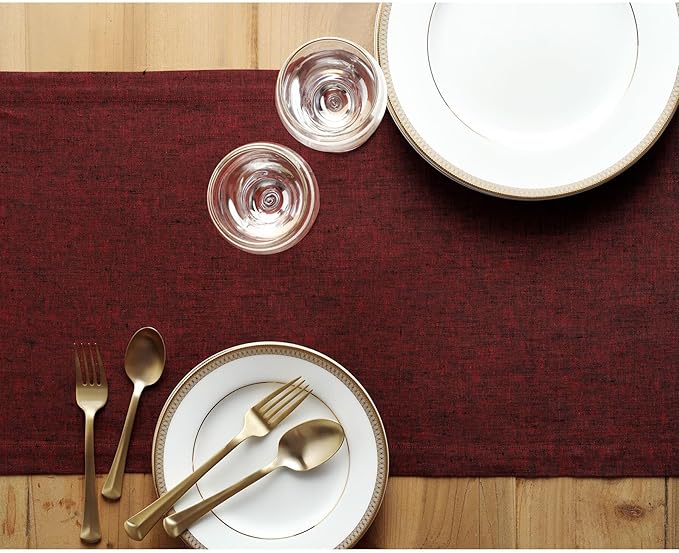 Solino Home Linen Small Table Runner 60 Inches - Image 3