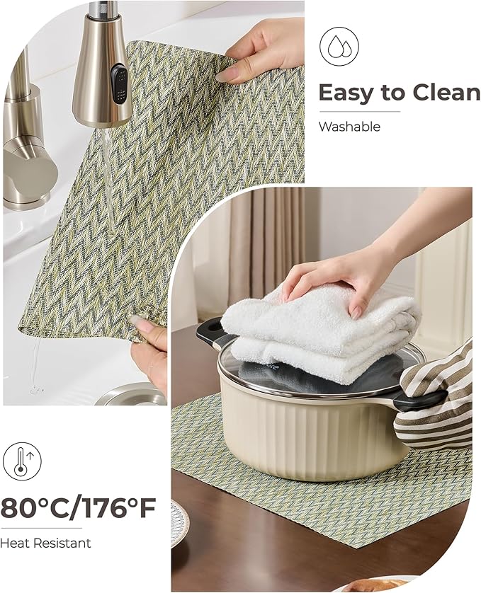 Leetaltree Green Placemats Set of 8 - Image 5