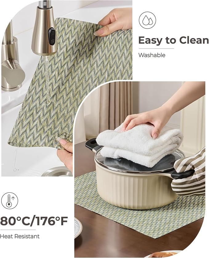 Leetaltree Green Placemats Set of 6 - Image 5
