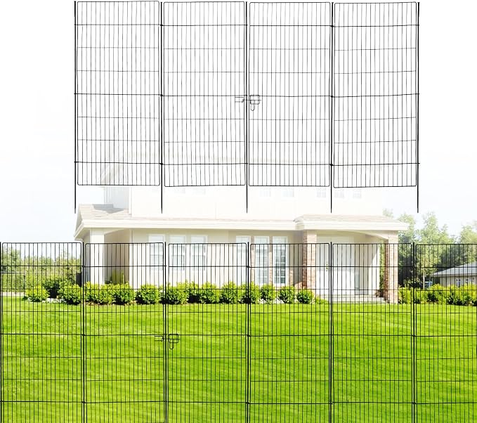 10 Panels No Dig Decorative Outdoor Garden Fence by LovehomeLovelife