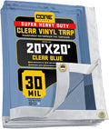 Core Tarps 30 Mil Extreme Heavy Duty Clear Tarp by CoreTarps