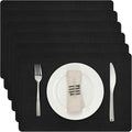 Myir JUN Placemats Dual Sided, Faux Leather Place Mats Set of 6 Indoor Placemats by MyirJUN