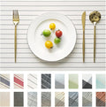 Placemats Set of 4 Vinyl/Plastic Woven Place Mats by Unknown
