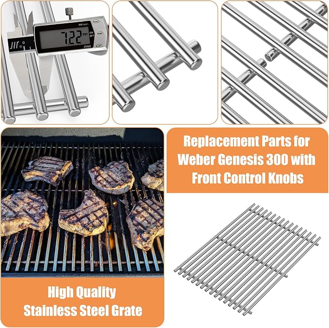 Genesis Grill Replacement Parts 7524 7528 Grates 7621 7620 Flavorizer Bars - Image 5