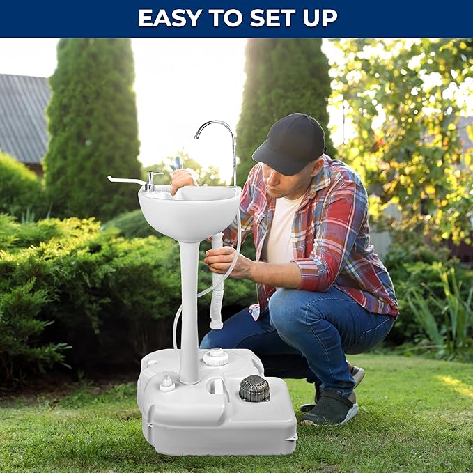 SereneLife Portable Camping Sink – Hand Washing Station - Image 4