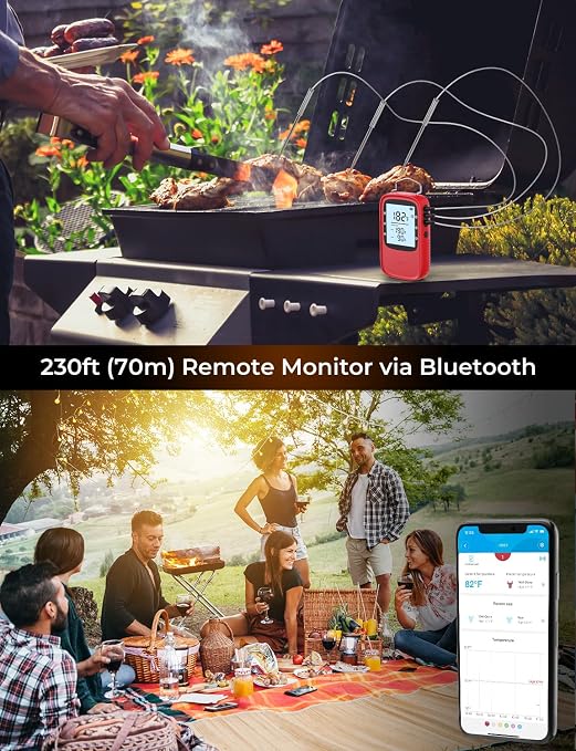 Govee Bluetooth Meat Thermometer, Digital Wireless Meat Thermometer - Image 3