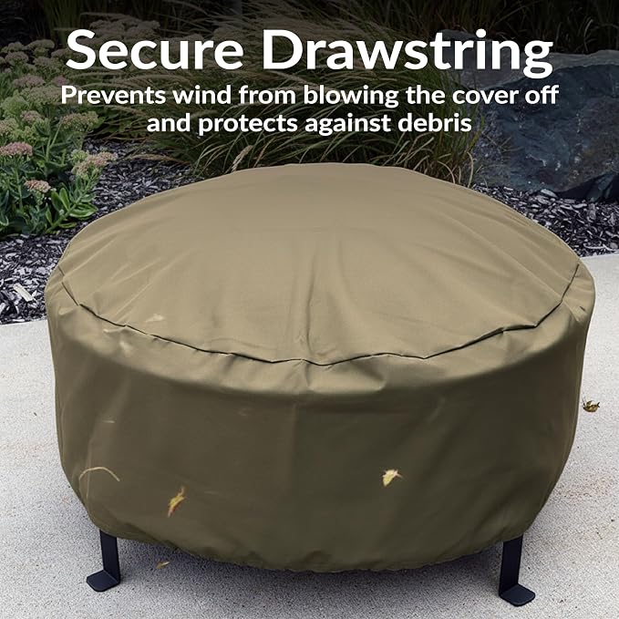 Sunnydaze Round Outdoor Fire Pit Cover - Image 4