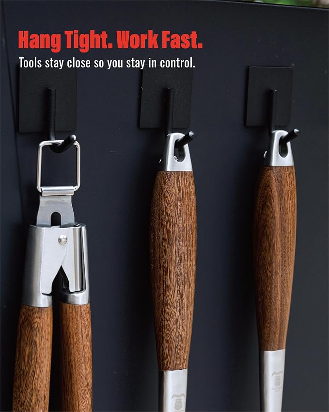 Heavy-Duty ​Dikela Wooden BBQ Grilling Tools Set. Extra Thick Stainless Steel - Image 8