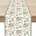 Boho Elephant Table Runner, Rustic African Tribal Indian Diwali Aztec Bohemian by Unknown
