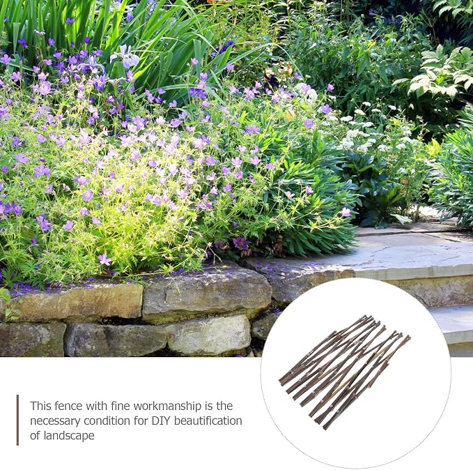 Adjustable Purple Outdoor Fence Panel 30-Inch High X 180-Inch Wide Garden Yard - Image 7