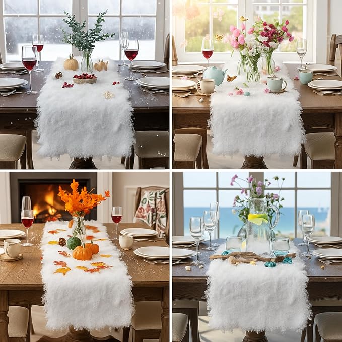 Zeyune 2 Pcs Fake Moss Table Runner - Image 7